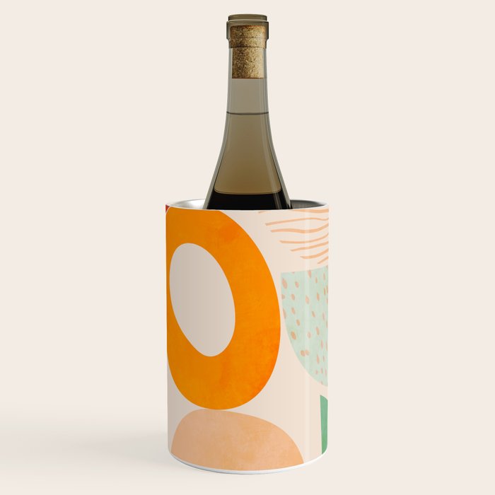 mid century modern abstract design Wine Chiller Gallery Image 1