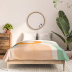 mid century modern abstract design Comforter Gallery Image 3