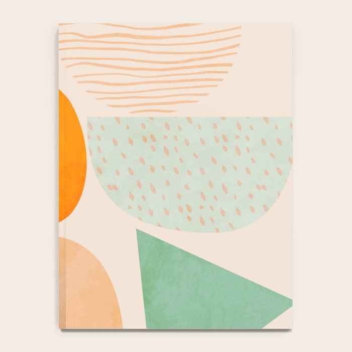 mid century modern abstract design Notebook Gallery Image 4