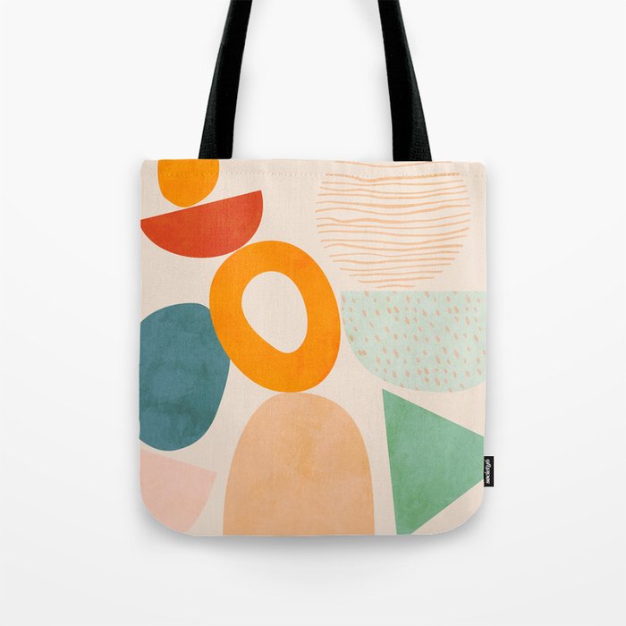 mid century modern abstract design Tote Bag Gallery Image 1