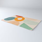mid century modern abstract design Rug Gallery Image 3