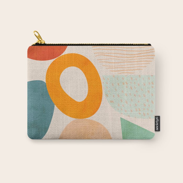 mid century modern abstract design Carry All Pouch Gallery Image 1
