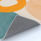 mid century modern abstract design Rug Gallery Image 4
