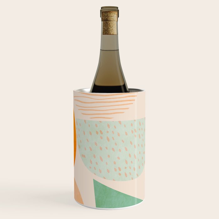 mid century modern abstract design Wine Chiller Gallery Image 3