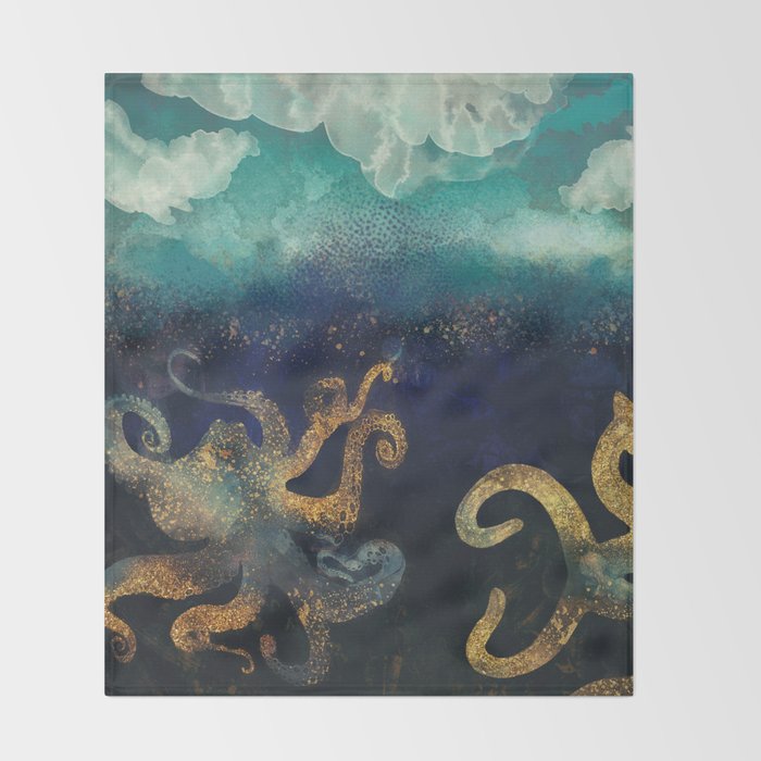 Underwater Dream II Throw Blanket Gallery Image 2