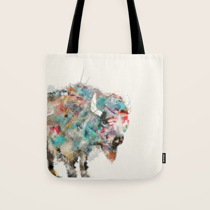 into the wild the buffalo Tote Bag Gallery Image 1