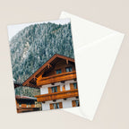 Alpine Architecture - Austria in Winter - Skiing Chalet Photgraphy Stationery Card Gallery Image 2