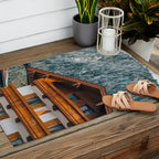 Alpine Architecture - Austria in Winter - Skiing Chalet Photgraphy Outdoor Rug Gallery Image 2