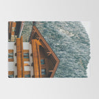 Alpine Architecture - Austria in Winter - Skiing Chalet Photgraphy Rug Gallery Image 2