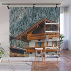 Alpine Architecture - Austria in Winter - Skiing Chalet Photgraphy Wall Mural Gallery Image 1
