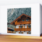 Alpine Architecture - Austria in Winter - Skiing Chalet Photgraphy Wall Mural Gallery Image 2