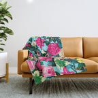 VINTAGE GARDEN II Throw Blanket Gallery Image 1