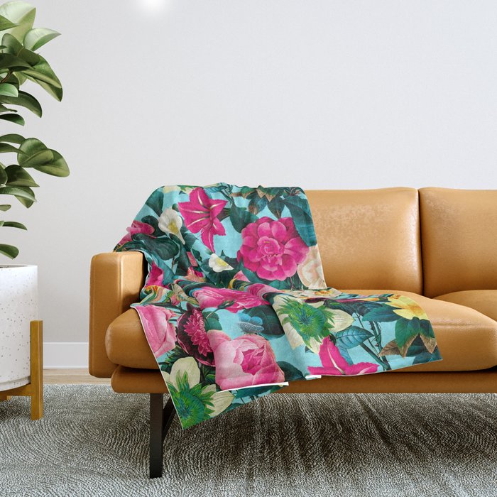 VINTAGE GARDEN II Throw Blanket Gallery Image 1