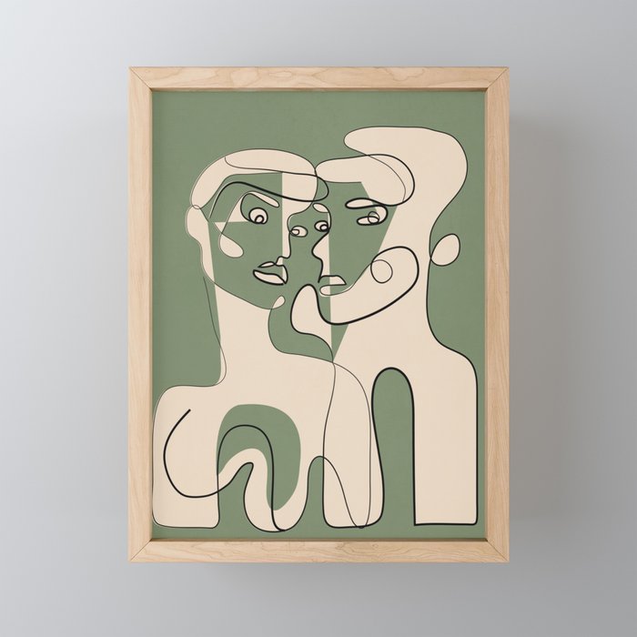 Abstract Faces 9 Mini Art Print Gallery Image 1