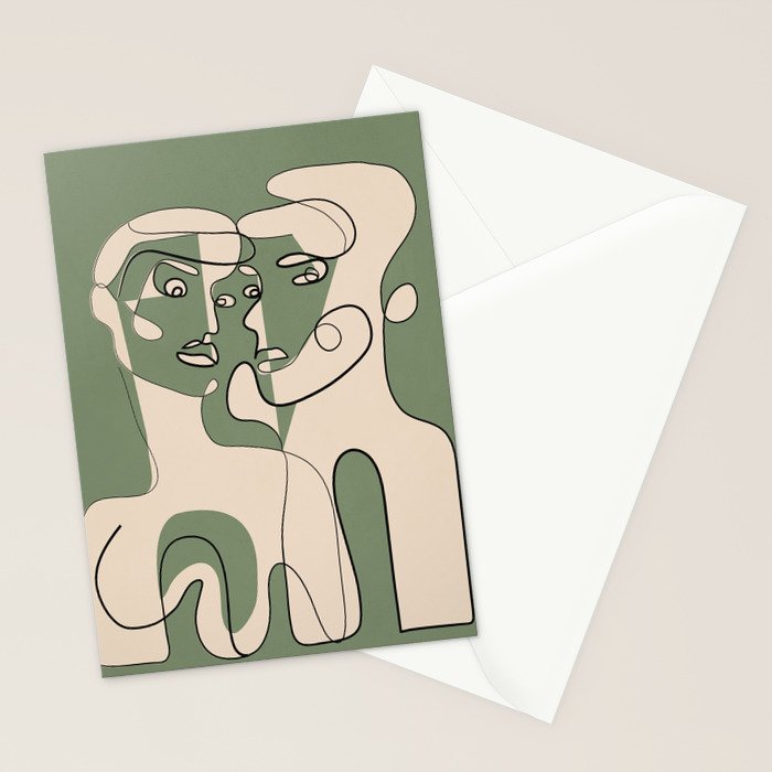 Abstract Faces 9 Stationery Card Gallery Image 2