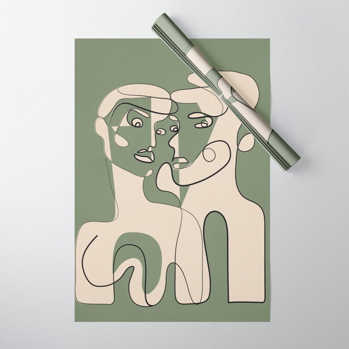 Abstract Faces 9 Wrapping Paper Gallery Image 1