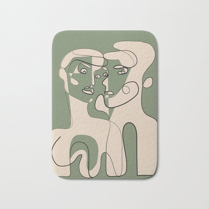 Abstract Faces 9 Bath Mat Gallery Image 1