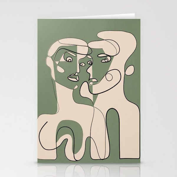 Abstract Faces 9 Stationery Card Gallery Image 2