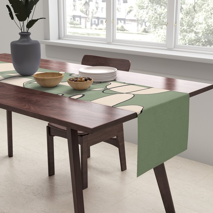 Abstract Faces 9 Table Runner Gallery Image 2