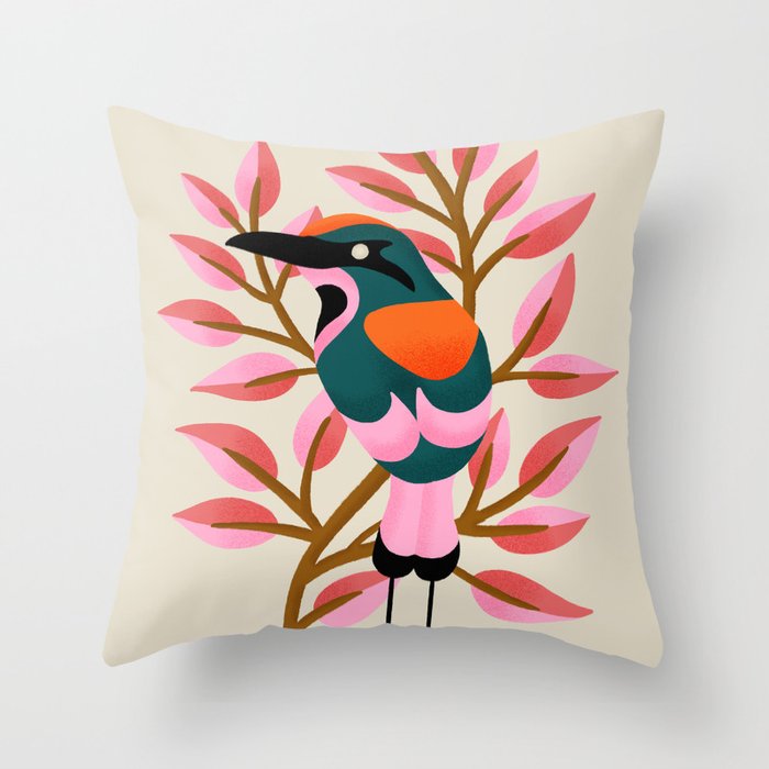 Guardabarranco Bird Throw Pillow Gallery Image 6