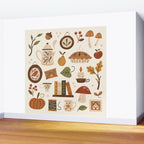 Cozy Vintage Autumn Wall Mural Gallery Image 2
