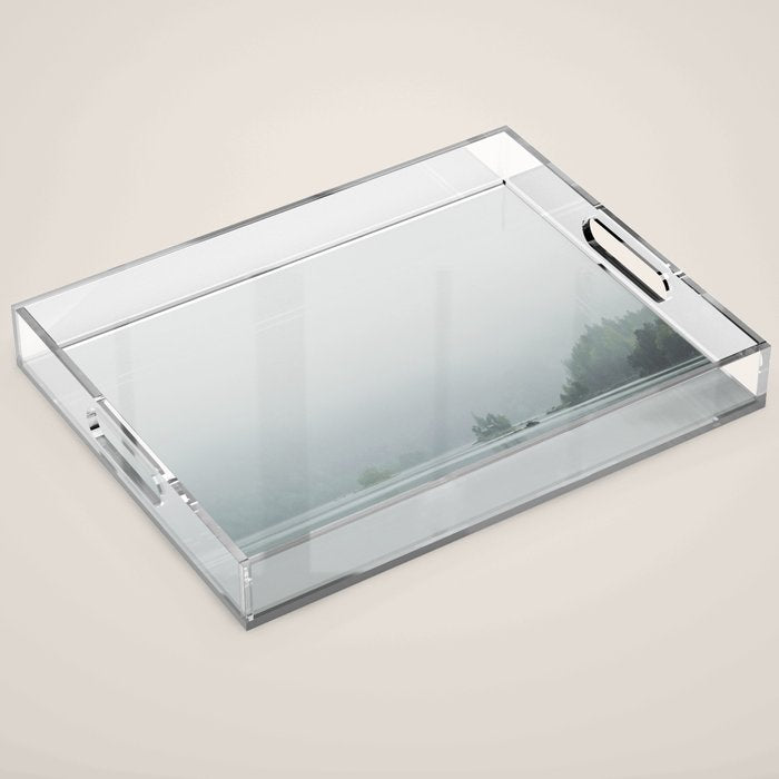 Fog over the Lake - Landscape Photography Acrylic Tray Gallery Image 1