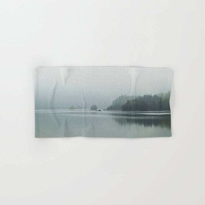 Fog over the Lake - Landscape Photography Bath Towel Gallery Image 1