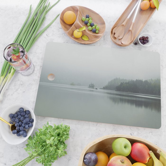 Fog over the Lake - Landscape Photography Cutting Board Gallery Image 2