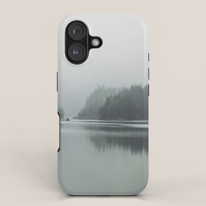 Fog over the Lake - Landscape Photography iPhone Case Gallery Image 1