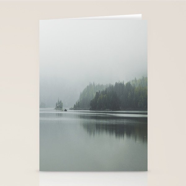 Fog over the Lake - Landscape Photography Stationery Card Gallery Image 2