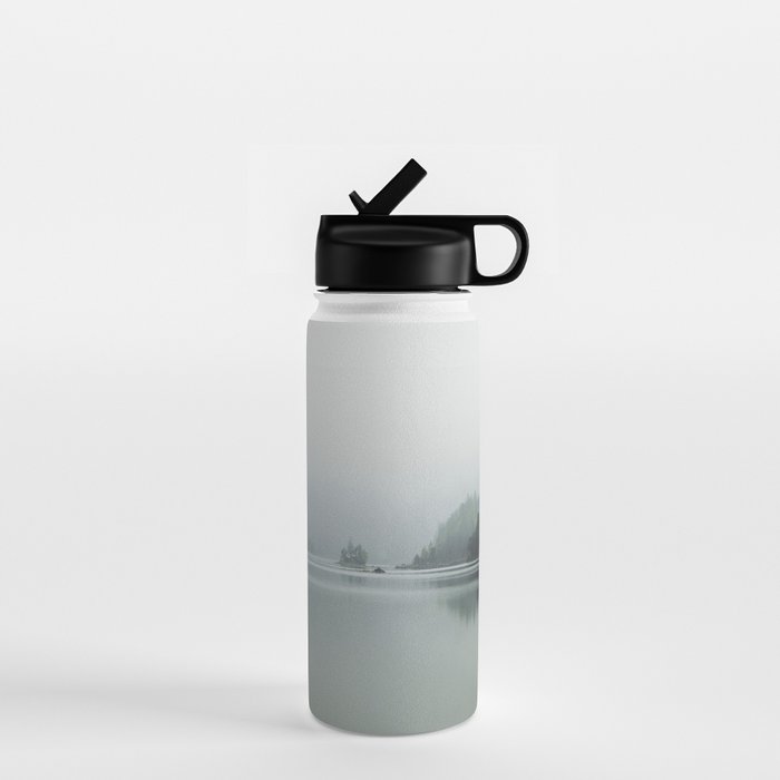 Fog over the Lake - Landscape Photography Water Bottle Gallery Image 1