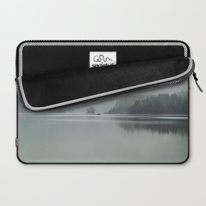 Fog over the Lake - Landscape Photography Laptop Sleeve Gallery Image 2