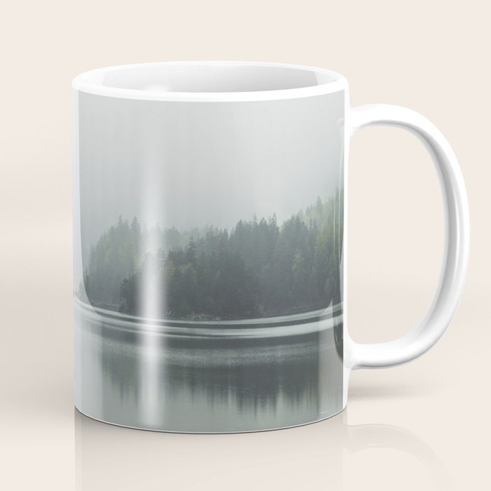 Fog over the Lake - Landscape Photography Coffee Mug Gallery Image 1