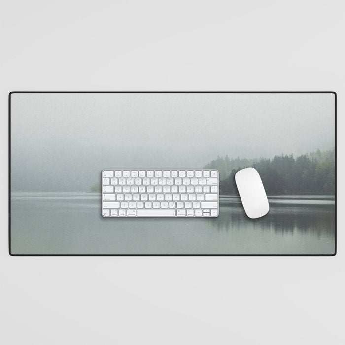 Fog over the Lake - Landscape Photography Desk Mat Gallery Image 1