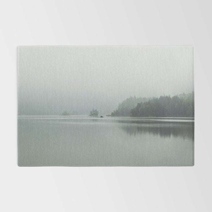 Fog over the Lake - Landscape Photography Rug Gallery Image 2