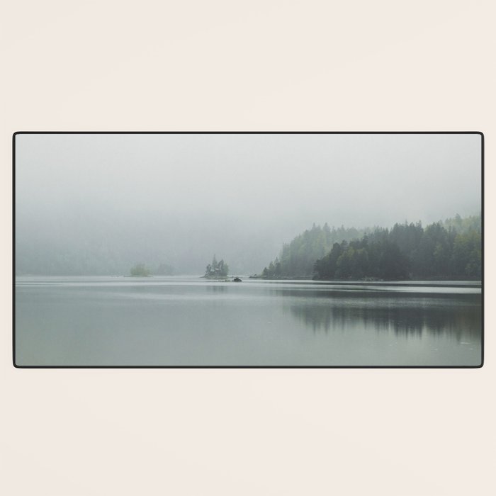 Fog over the Lake - Landscape Photography Desk Mat Gallery Image 3