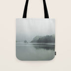 Fog over the Lake - Landscape Photography Tote Bag Gallery Image 1