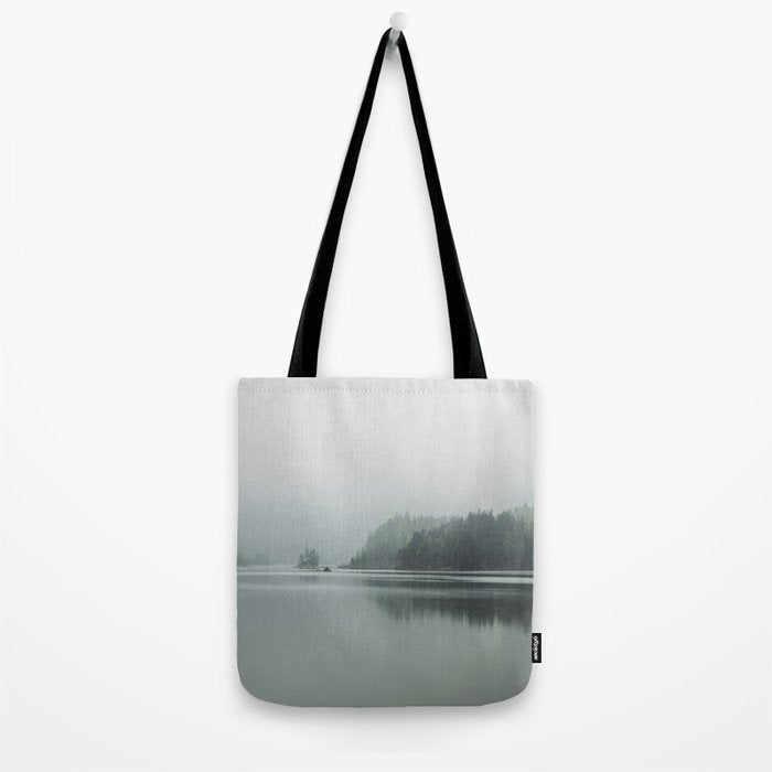 Fog over the Lake - Landscape Photography Tote Bag Gallery Image 2