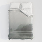 Fog over the Lake - Landscape Photography Duvet Cover Gallery Image 6