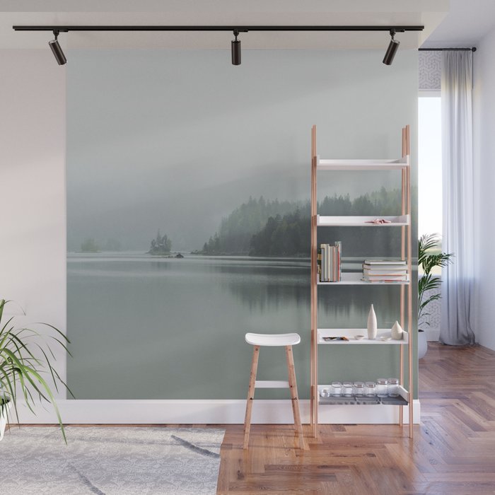 Fog over the Lake - Landscape Photography Wall Mural Gallery Image 1