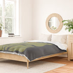 Modern Boho Art Nouveau Floral 3.1 ochre green grey Duvet Cover Gallery Image 2
