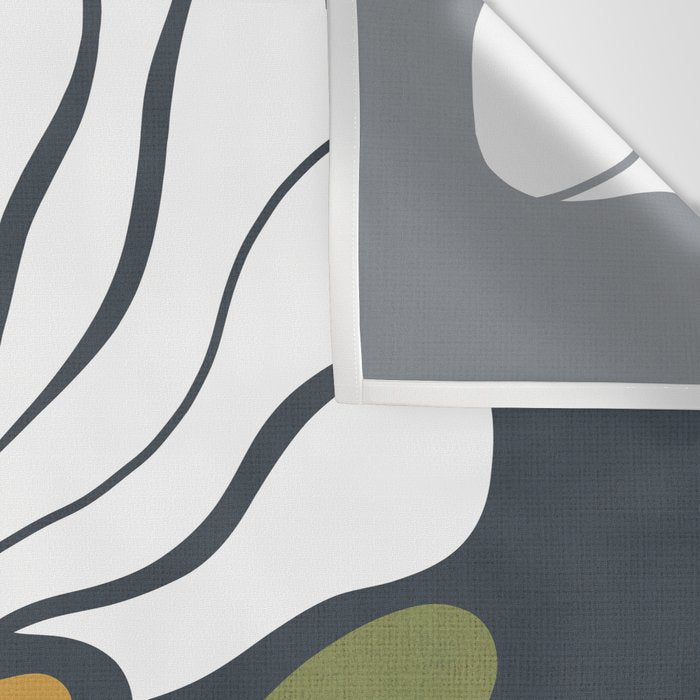 Modern Boho Art Nouveau Floral 3.1 ochre green grey Wall Tapestry Gallery Image 3