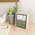 Modern Boho Art Nouveau Floral 3.1 ochre green grey Mini Art Print Gallery Image 2