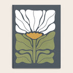 Modern Boho Art Nouveau Floral 3.1 ochre green grey Notebook Gallery Image 4