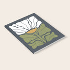 Modern Boho Art Nouveau Floral 3.1 ochre green grey Notebook Gallery Image 2