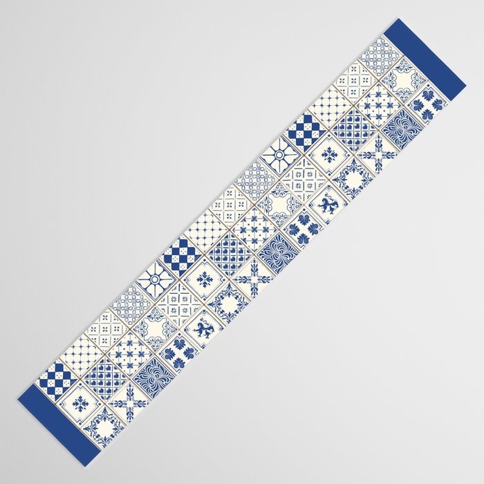 Blue Ceramic Tiles Table Runner Gallery Image 3