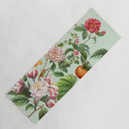 Persimmon Botanical Bloom Mint Green  Yoga Mat Gallery Image 1