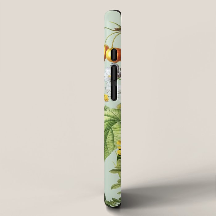Persimmon Botanical Bloom Mint Green  iPhone Case Gallery Image 2