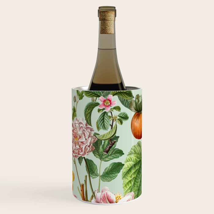Persimmon Botanical Bloom Mint Green  Wine Chiller Gallery Image 1
