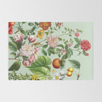 Persimmon Botanical Bloom Mint Green  Rug Gallery Image 2